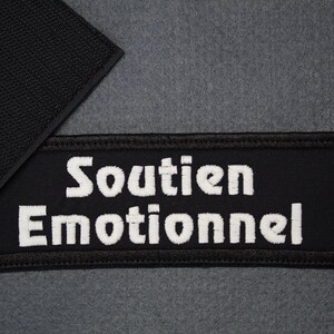 personalisiertes Patch / mit gesticktem Text / fluoriszierend / für Hundegeschirre / mit Klett Bild 7