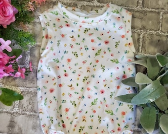 Baby Girl Sleeveless Bodysuit