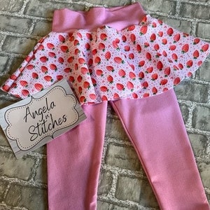 Erdbeere und rosafarbene Röcke Leggings