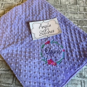 Pretty in Purple Baby Blanket, Personalized, Baby, Toddler and Children