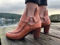 Handmade Leather Ankle Boots: Mexican Boho Winter Boots product logo