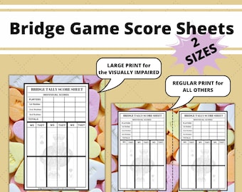 Details about   Springbok Bridge Score Cards Twelve Talley