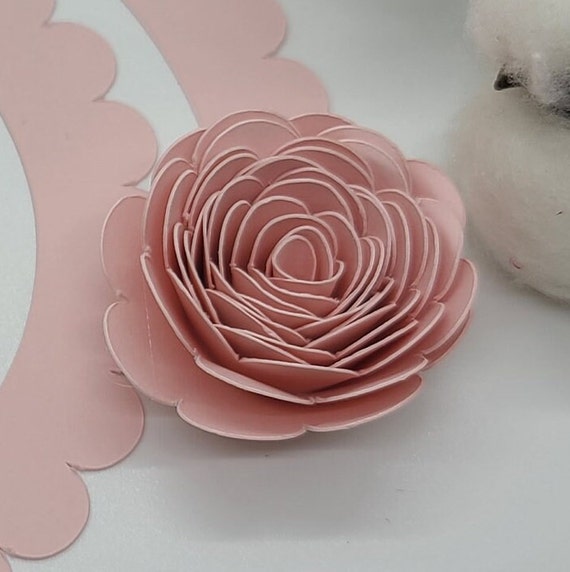 20pcs Pre-Cut Paper Flowers Unrolled Paper Flowers Paper Roses for DIY