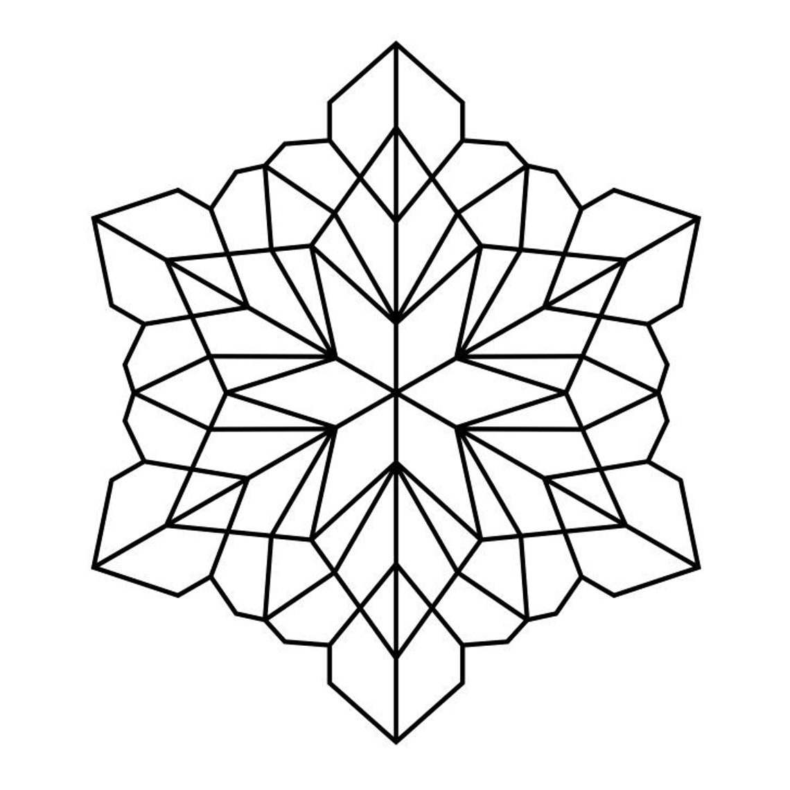 27 Printable Snowflake Mandala Coloring Pages | Etsy
