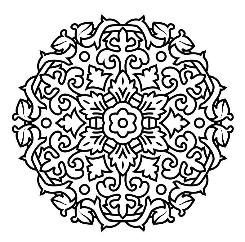 82 Printable Flower Mandala Coloring Pages | Etsy