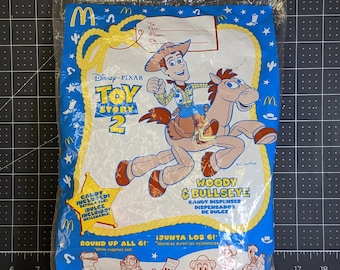 Vintage Toy Story Woody & Bullseye Candy Dispenser, Sealed (1999)