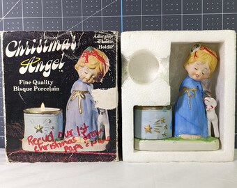 Vintage Porcelain Christmas Angel by Jasco (1978)