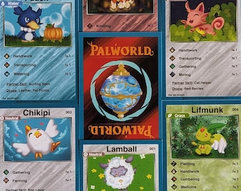Palworld Trading Cards, Fan Art 6-Pack