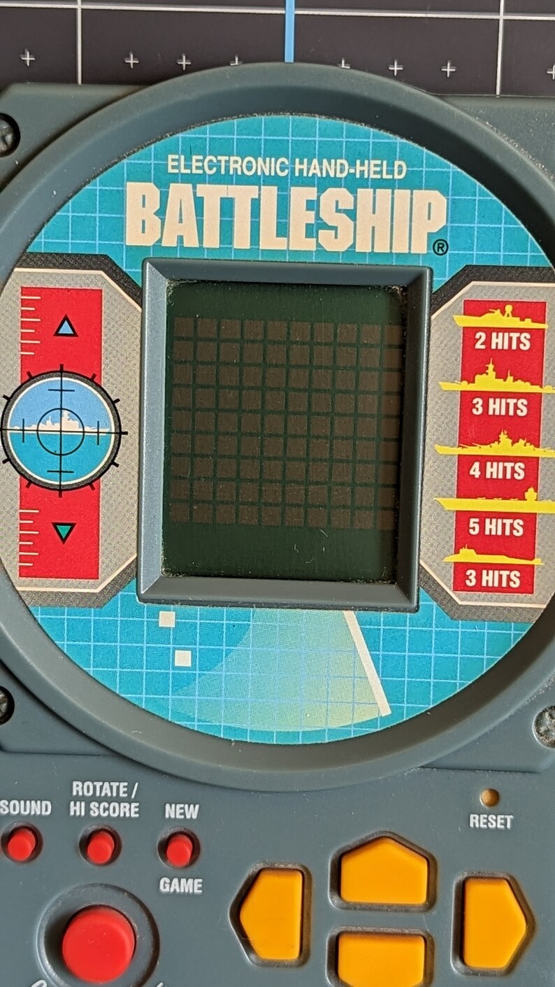 Vintage Battleship Electronic Handheld Game by Milton Bradley Etsy