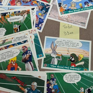 Looney Tunes Upper Deck Trading Cards, Lot of 33 (1992)