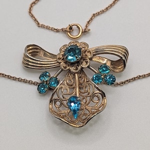 Vintage 1/20 12K Gold-Filled Necklace & Pendant (1940-60s)