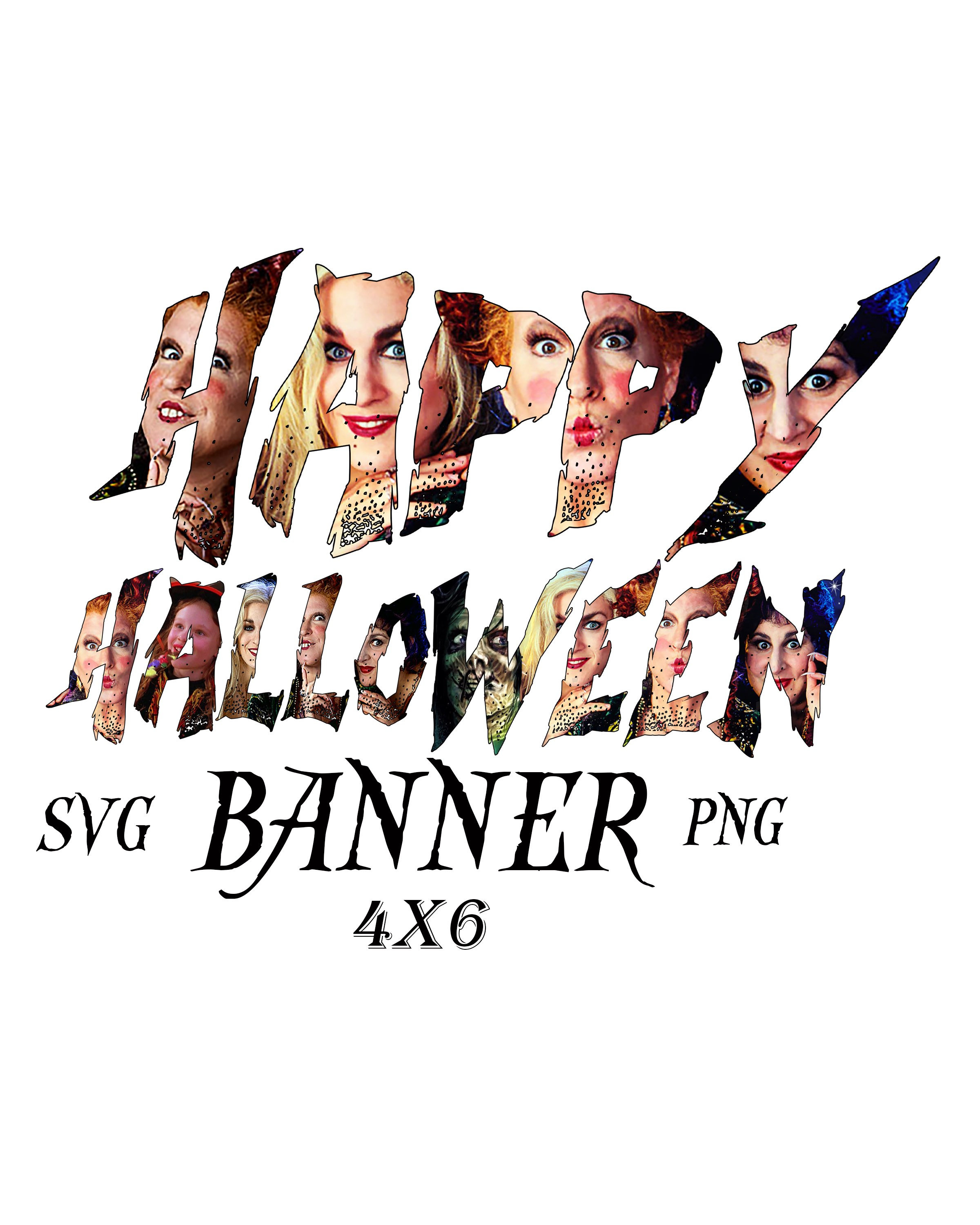 Hocus pocus Banner Cut File Each Letter Is 4x6 Hocus pocus Etsy