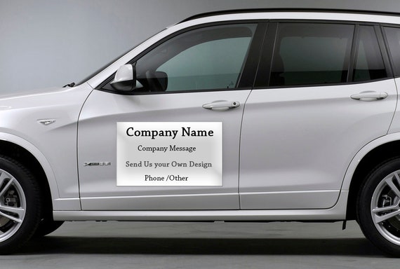 Custom Car Magnets , Personalize Your Message-Full Color Print - Great for Commercial or Marketing Vehicles