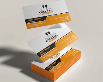 Custom Full Color Painted Edge Business Card Printing Double-Sided Printed