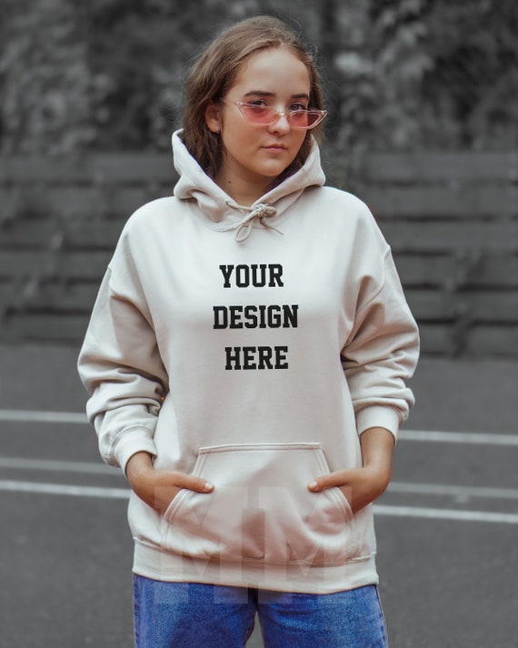 sand gildan hoodie