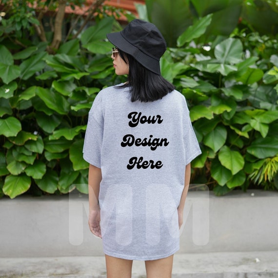 Gildan 5000 Sport GREY Back Tshirt 