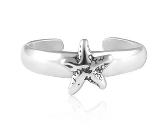 Starfish Sterling Silver Toe Ring