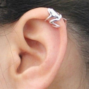 316L Stainless Steel Tree Frog Fake Cartilage Ear Cuff