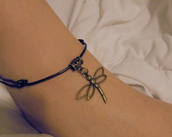 Dragonfly Cham Anklet Ankle Bracelet