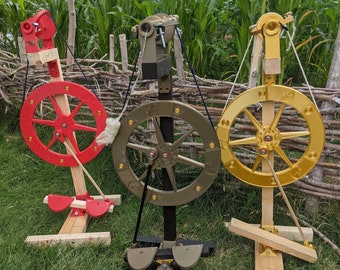 Spinning Wheel Kit (3D-Printed Irish Tension Spinning Wheel) (Complete Kit)