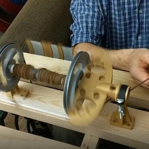 Jumbo Flyer Kit for Treadle Sewing Machine to Spinning Wheel Conversion