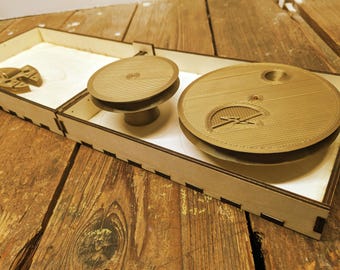 Book Charkha Spinning Wheel Kit with Custom Box (3D Printed, DIY)