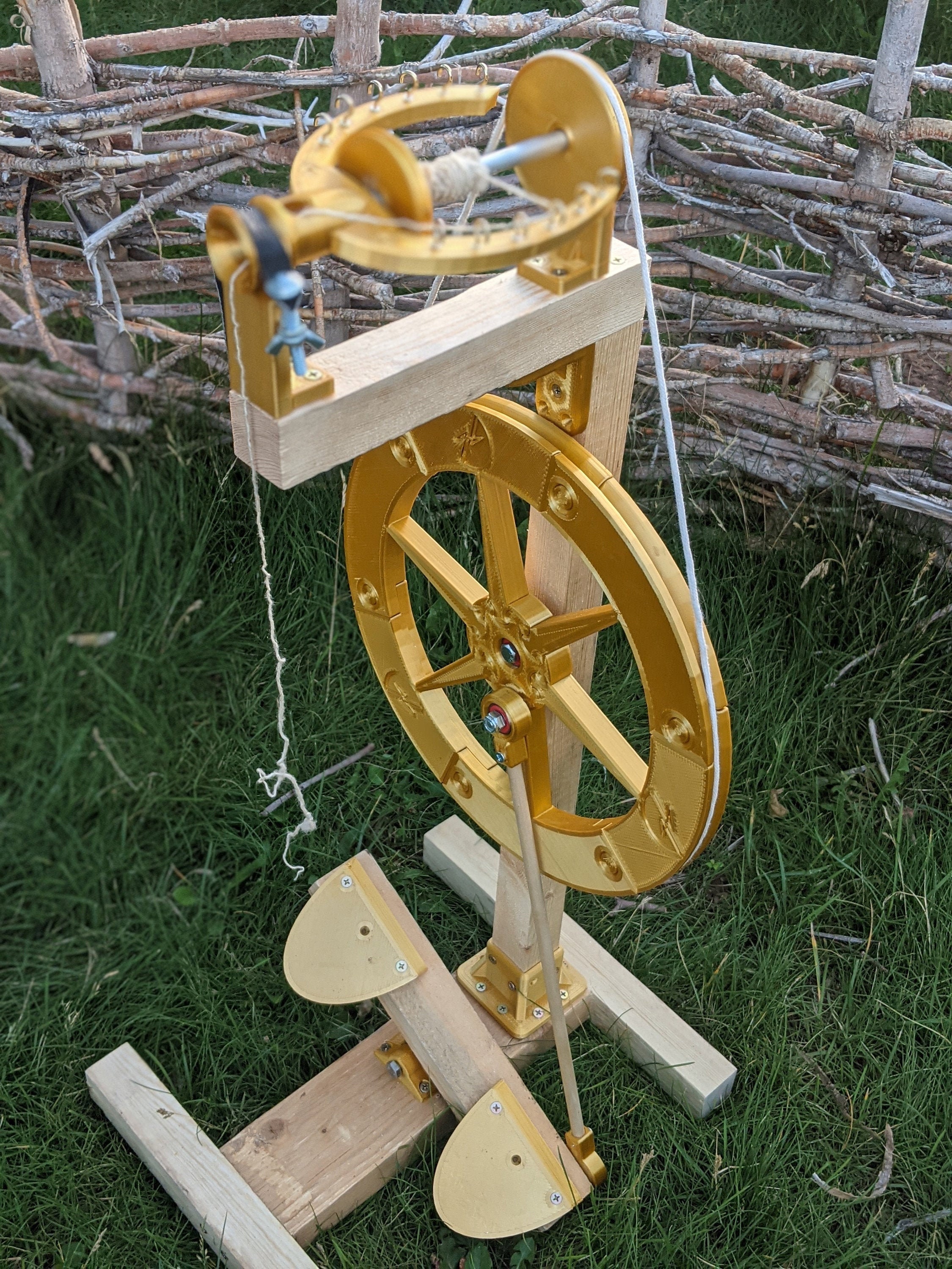 3DPrinted Spinning Wheel Kit Printed Parts Only Etsy