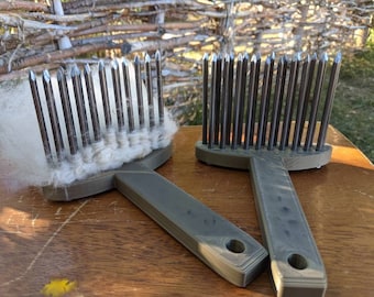 Wool Combs Kit (3D Printed) - With Nails Included