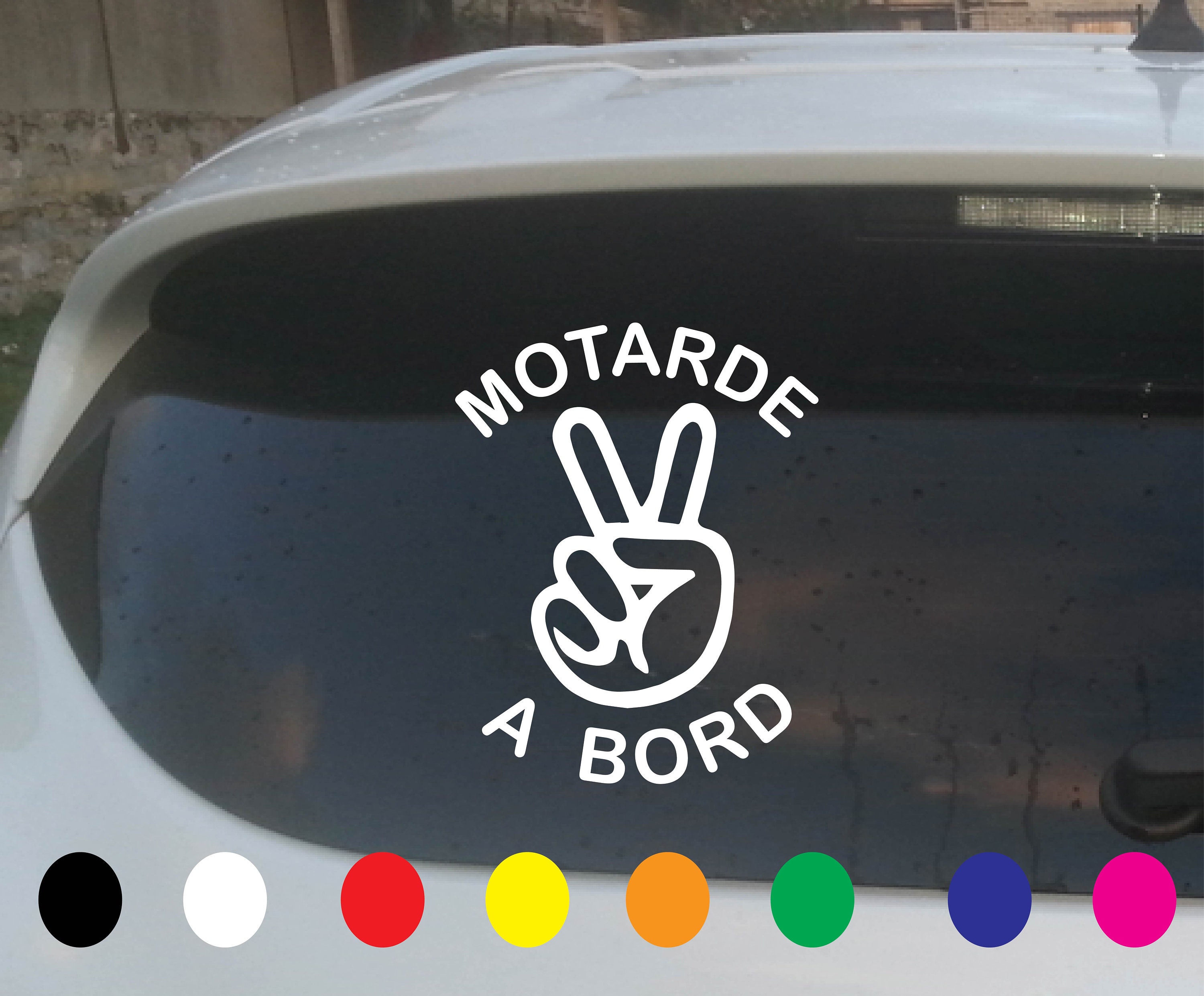Sticker Hashtag # Motarde 15x17cm