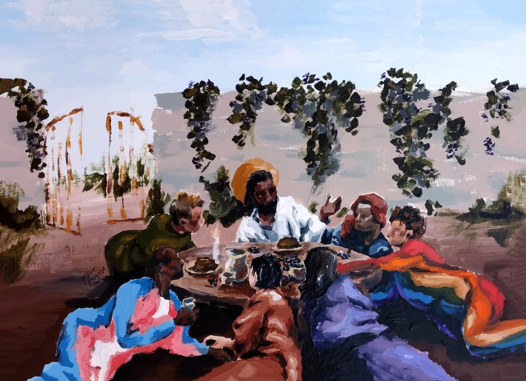 The Common Table LGBTQ Christian Art Queer Religious Art Acrylic