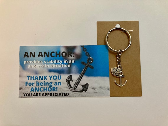Anchor Keychain. Employee Appreciation Gift. Corporate Gift. Bulk