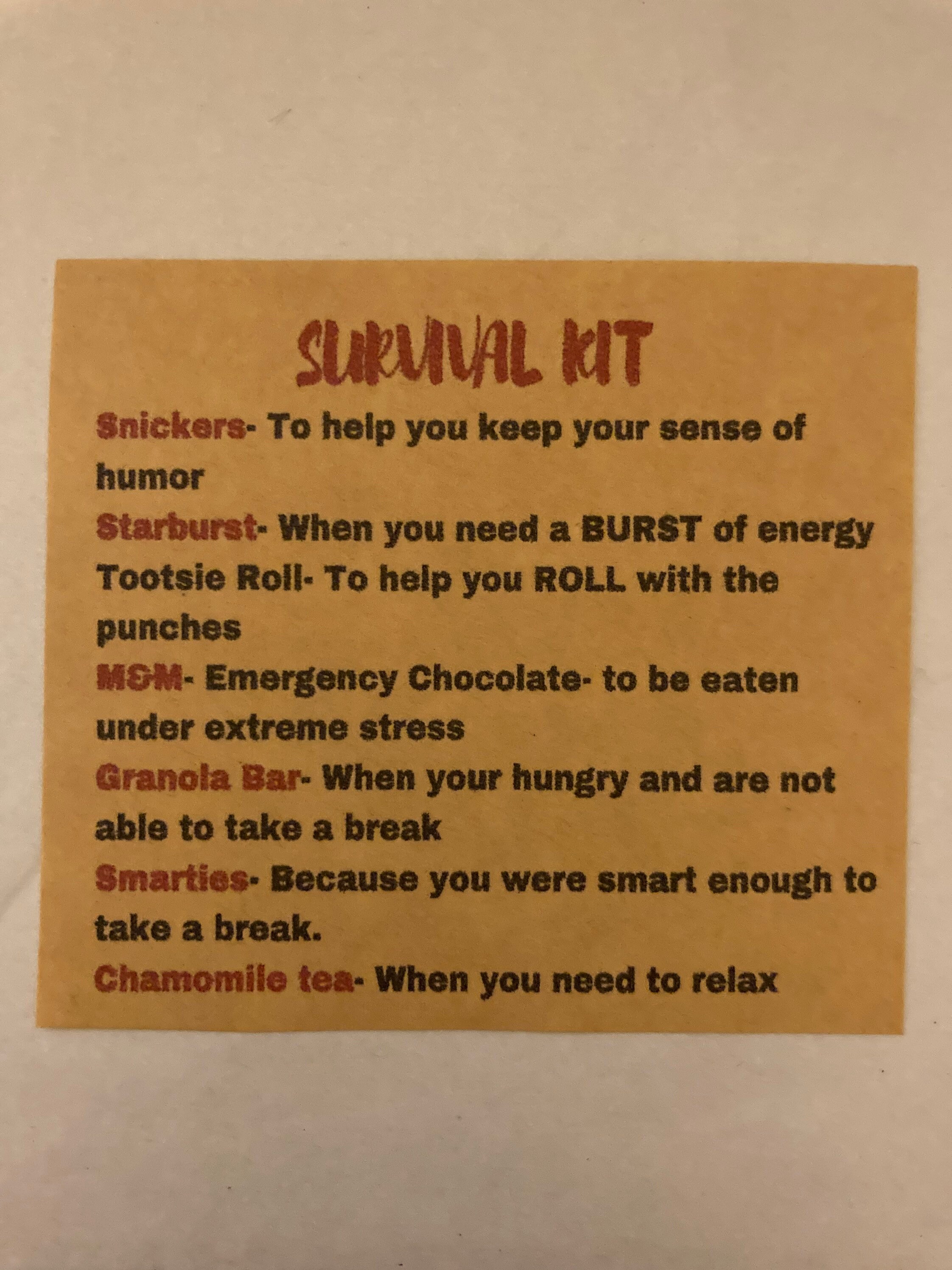 Supervisor Survival Kit. Team Gift. Corporate Gift. Bulk Gift. | Etsy