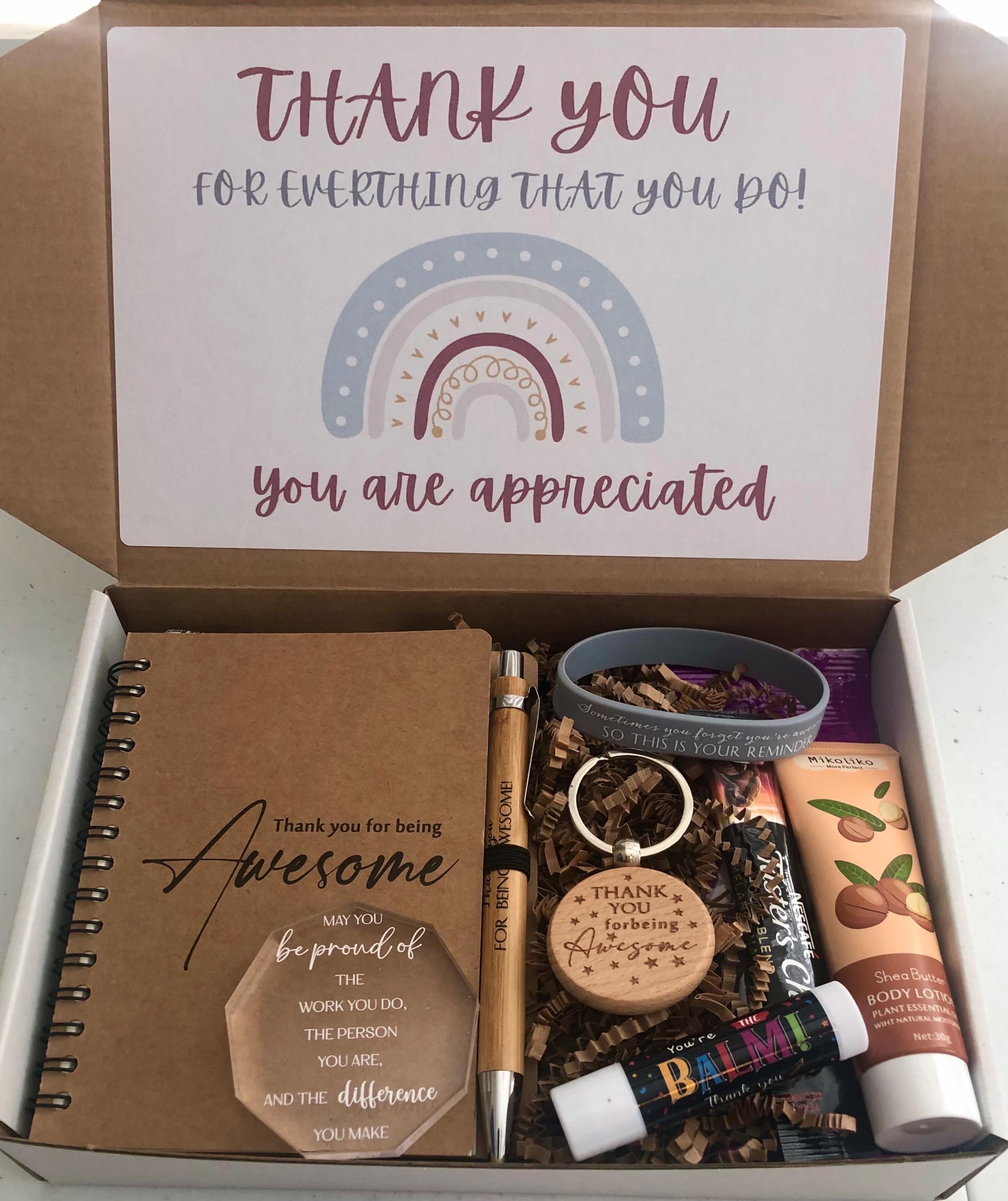 Spakon 12 Set Thank You Gift Bulk A5 Leather Journal Thank You Pen With Gift Box Employee Appreciation Gifts Inspirational Back - View #6