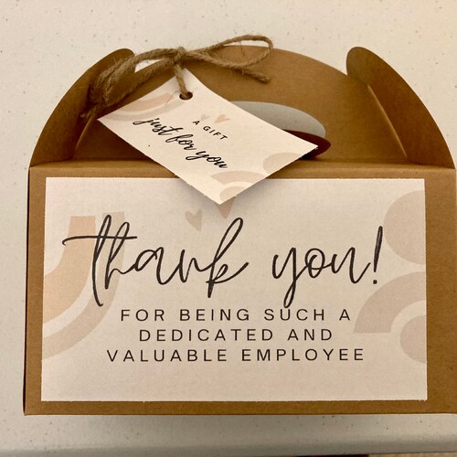 Thank You Gift Box. Best Employee Appreciation Gifts. Unique Etsy Canada