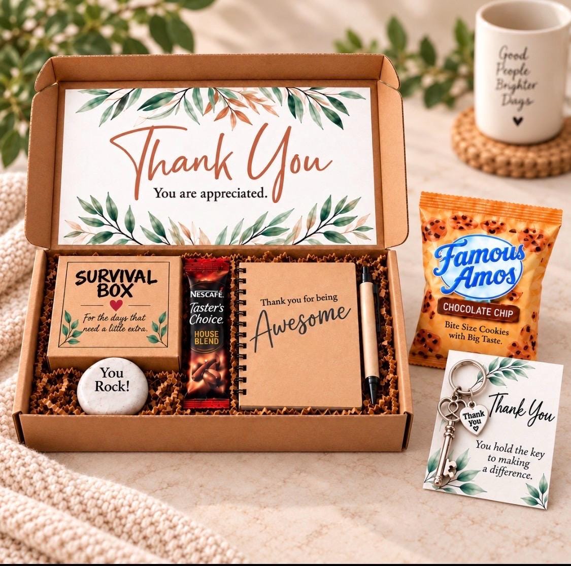 Thank You Employee Appreciation Gift Box: Treats, Keepsakes