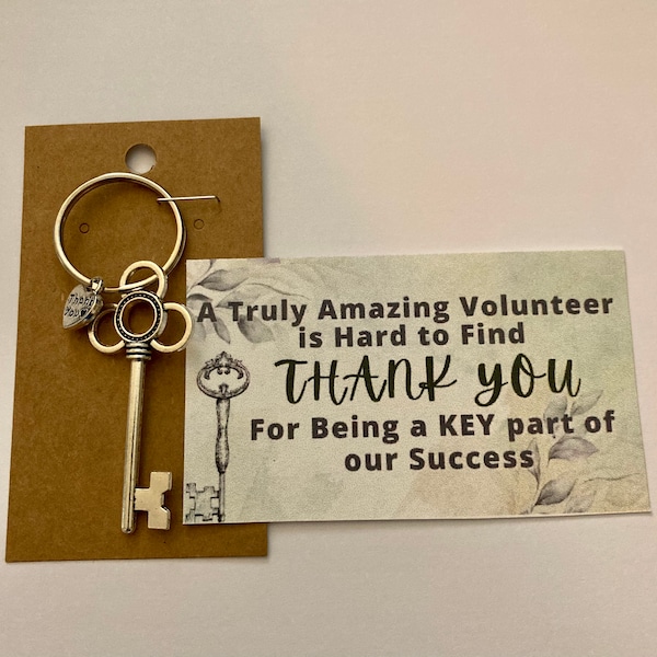 Volunteer Appreciation keychain. Employee gifts. Bulk employee gifts. Employee appreciation. Volunteer gifts under 5 dollars.Volunteer gifts