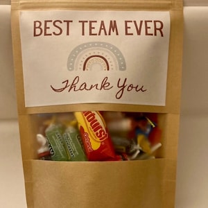 Candy- team appreciation. Team gift. Bulk corporate gifts. Employee gifts. Employee Appreciation. Bulk