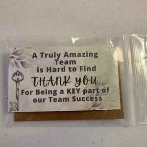Team keychains. Unique employee gifts. Staff gift. Employee bulk gifts image 3