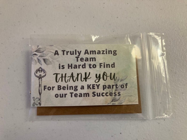 Team keychains. Unique employee gifts. Staff gift. Employee bulk gifts image 3