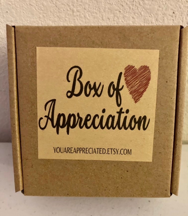 Appreciation Box. Best Employee Appreciation Gifts.unique Etsy