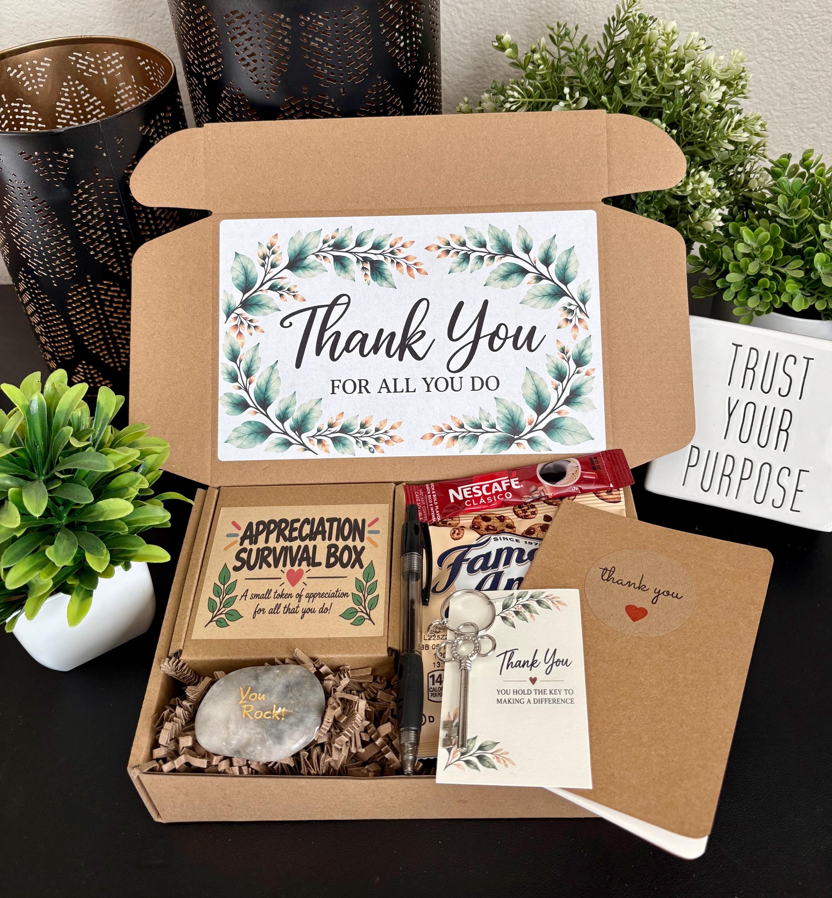 Thank You Employee Appreciation Gift Box: Treats, Keepsakes
