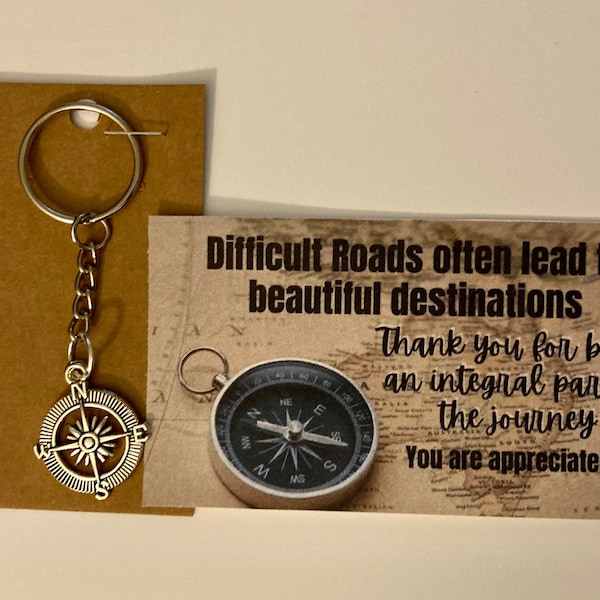 Journey Keychain. Best employee appreciation gifts. Unique employee appreciation gifts. appreciation gifts. Bulk employee gift