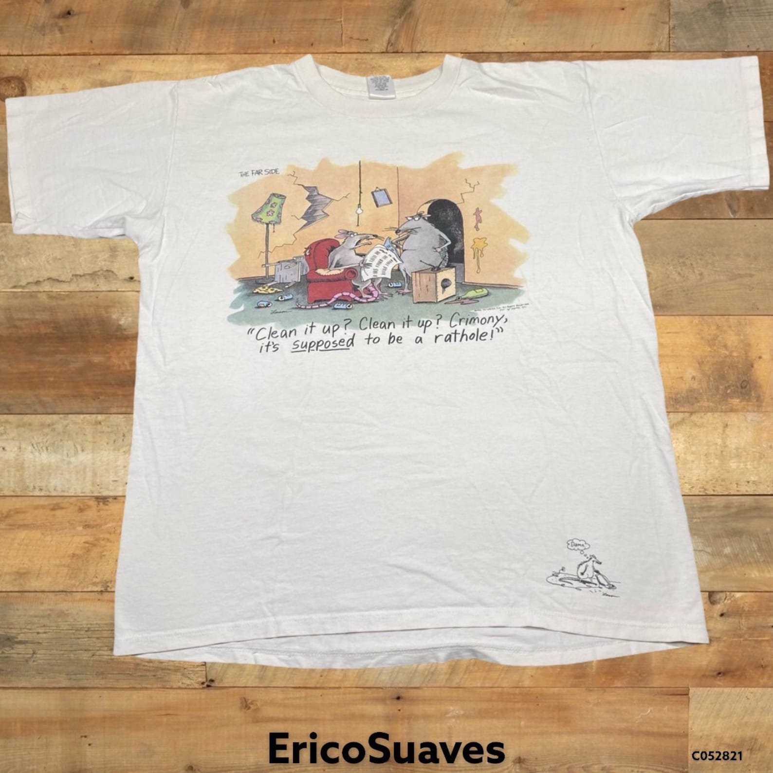 Vintage The Far Side Comic Funny Rat T Shirt Large | Etsy