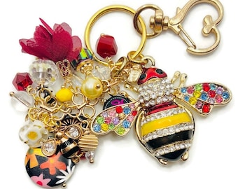 Bumble Bee Keychain - More Colors!