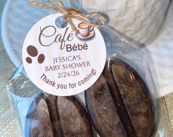 Coffee Bean soap favors | Cafe Bebe Baby Shower | 1 or 2 soaps per favor