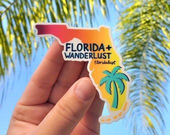 Florida Sunset Vinyl Sticker