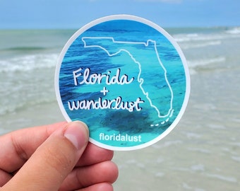 FL + Wanderlust Vinyl Sticker - Floridalust OG Collection