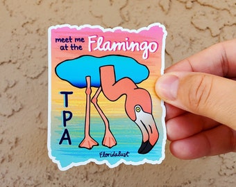 Tampa Flamingo Magnet