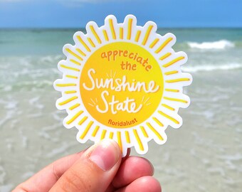 Sunshine Vinyl Sticker - Floridalust OG Collection