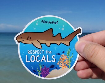 Nurse Shark Vinyl Sticker - Respect the Locals Collection